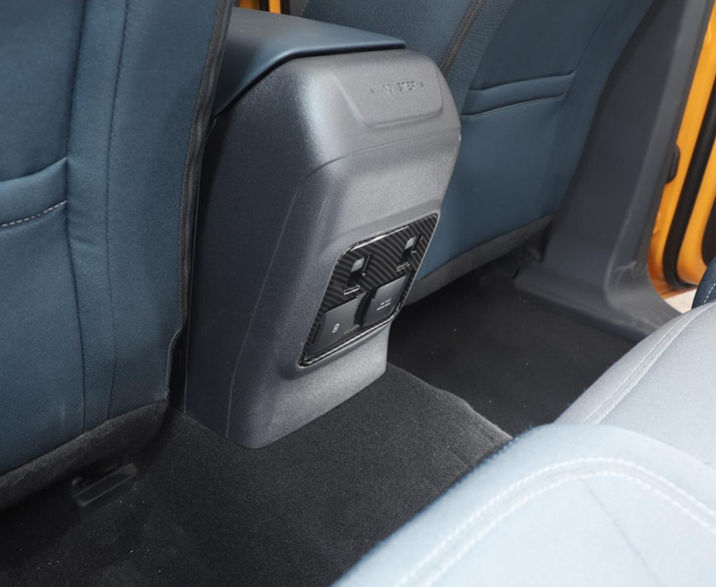 Rear Window Control Switch Cover Trim Bezels For Ford Bronco 2021+ Carbon Fiber gallery