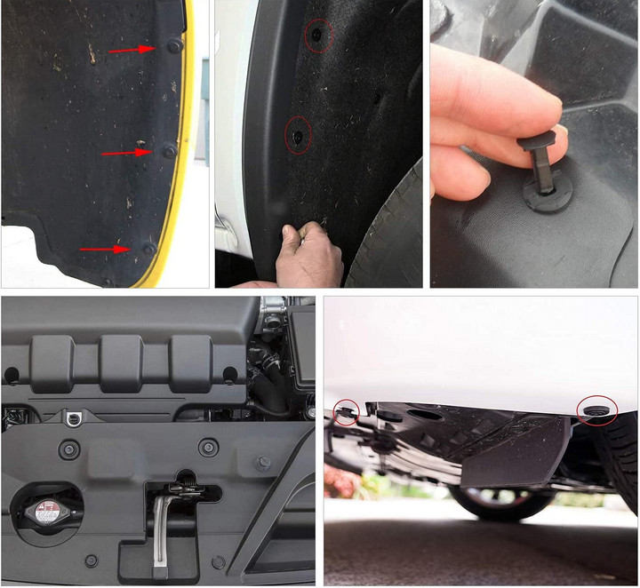 For Toyota 200Pcs Bumper Clips Retainer Auto Car Rivets Fastener Fender Push gallery