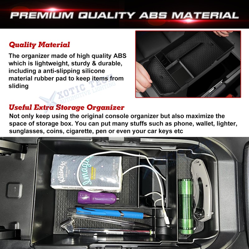 Center Console Organizer Tray Armrest Glove Storage Box For Mazda CX30 2020-2024 gallery