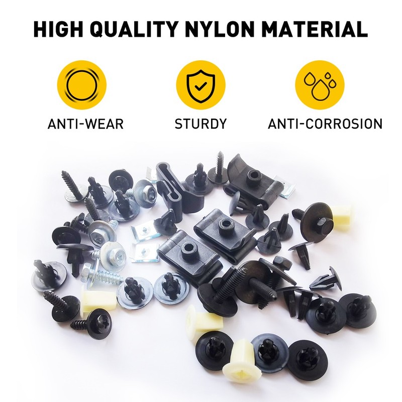 50x Fit For Toyota Engine Cover Clip Screw Undertray Splash Liner Fastener New A gallery