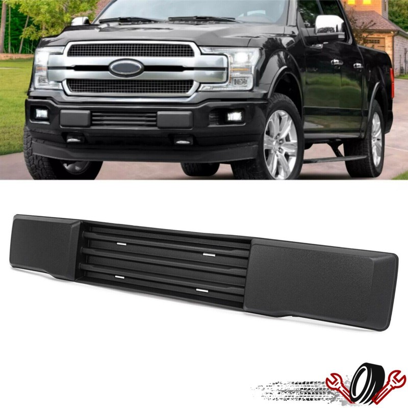 For 2015 2016 2017 Ford F150 Front Bumper Cover Lower Grille Trim Panel Black