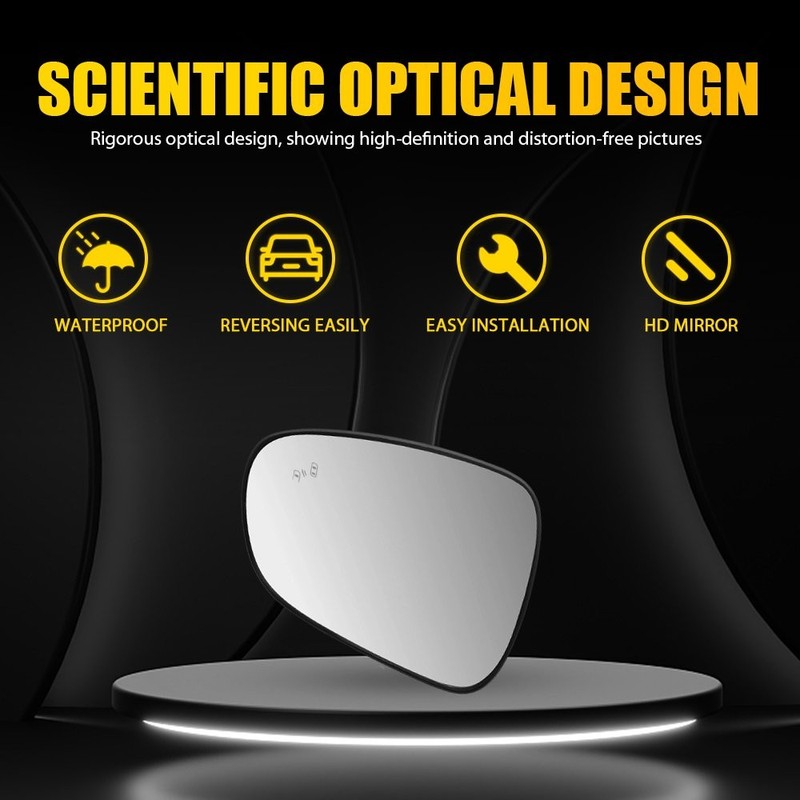 Driver Left View Mirror Glass Heated W/Blind Spot For Lexus RC300 RC350 2015-19 gallery