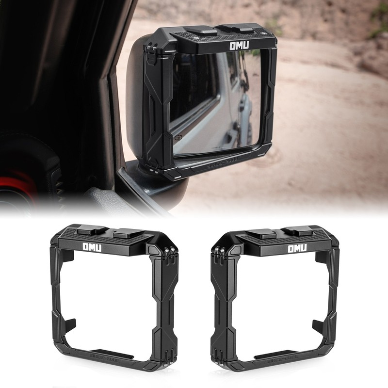 Aluminum Rain Guard Frame w/Camera Bracket Fit Jeep JL 2018+ Gladiator JT 2020+