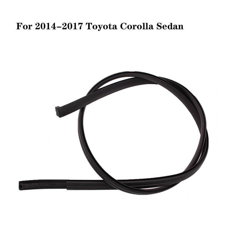 2X Left&Right Roof Drip Trim Molding Set for 14-2017 Toyota Corolla Sedan Black gallery