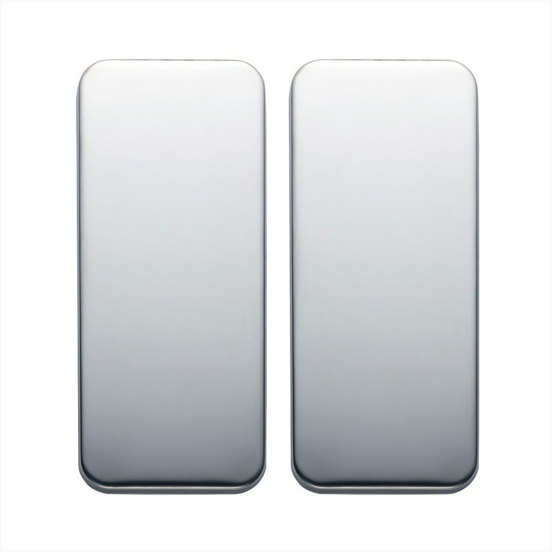 Pair Stainless Steel Sleeper Air Vent Door Covers For Peterbilt 359, 377 & 379