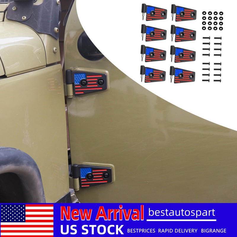 Multicolor Door Hinges Exterior Accessories For 4Door Jeep Wrangler JK 2007-2017