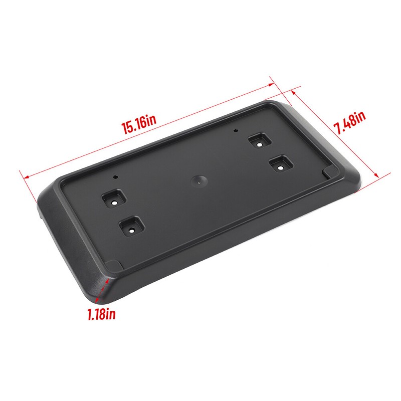 Front License Plate Mount Bracket Holder For 2013-17 Jeep Wrangler JK JKU Black gallery