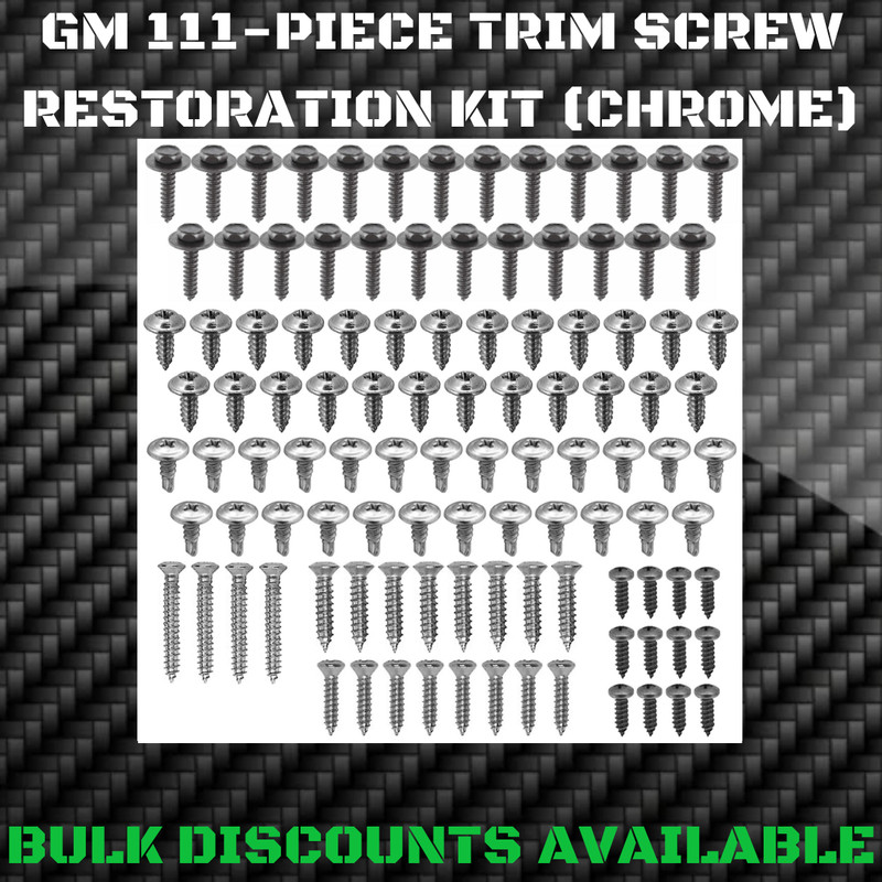 1960-1994 C20 Pick Up Truck Interior Exterior Molding Engine Bay Trim SCREW KIT