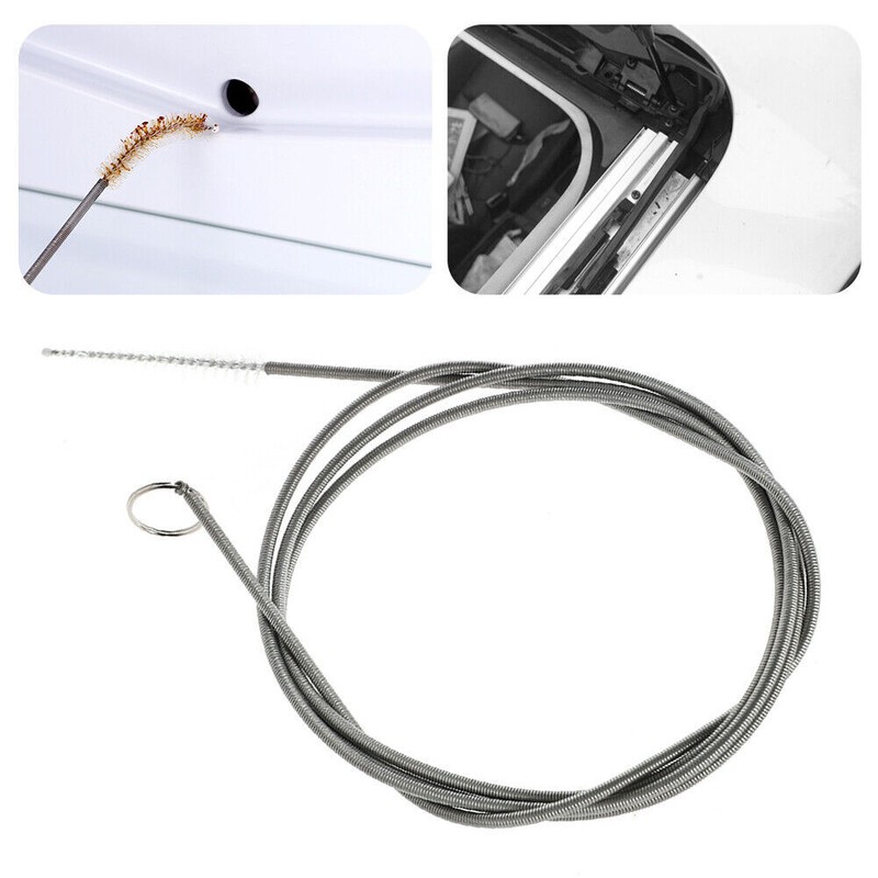 2Pcs Flexible Car Drain Dredge Clog Sunroof Cleaning Scrub Brush Tool Universal gallery