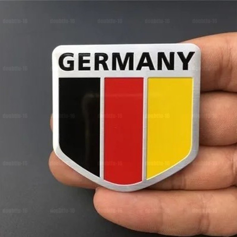 German Germany Flag Logo Metal Car Sticker Emblem Badge Decal Car Accessories