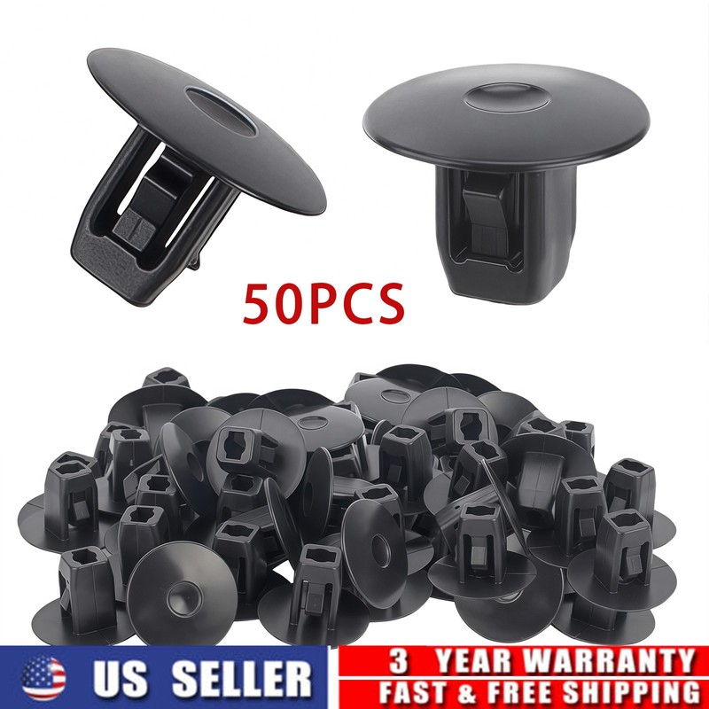 50X Black Fender Apron Grommet Nut Clips Fits Acura ILX MDX Honda CR-V Odyssey gallery