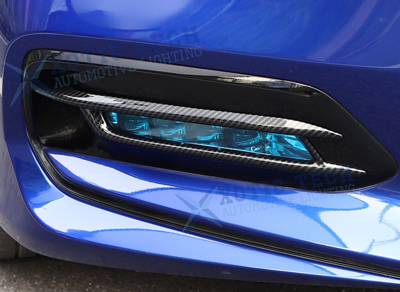 2pcs/Set Carbon Look Fog Light Frame Molding Decor For Honda Accord 2018-2020