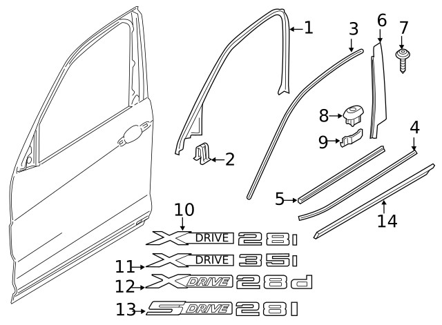 Genuine BMW Lower Molding 51-13-7-205-779 gallery