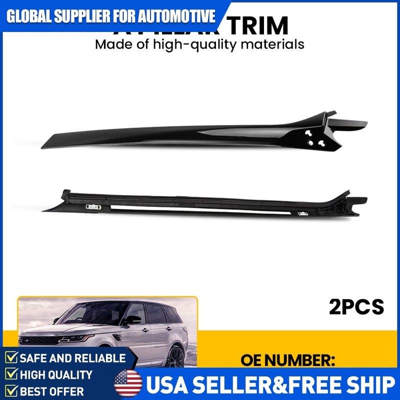 2X Front Windshield A-Pillar Molding Trim Left+Right For 14-22 Range Rover Sport