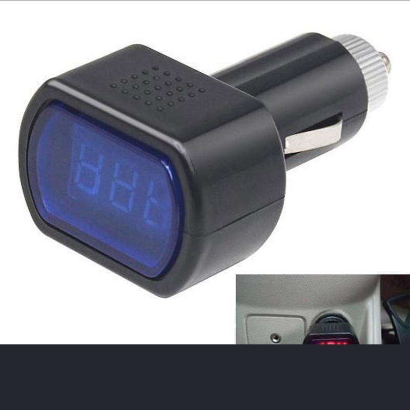 LED Digital Volt Voltage Meter Car Cigarette Lighter Volt Voltage Gauge 12V 24V gallery