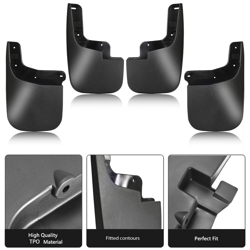 4pcs For Chevy Colorado GMC Canyon 2015-2022 Splash Guards Mud Flaps Front,Rear gallery