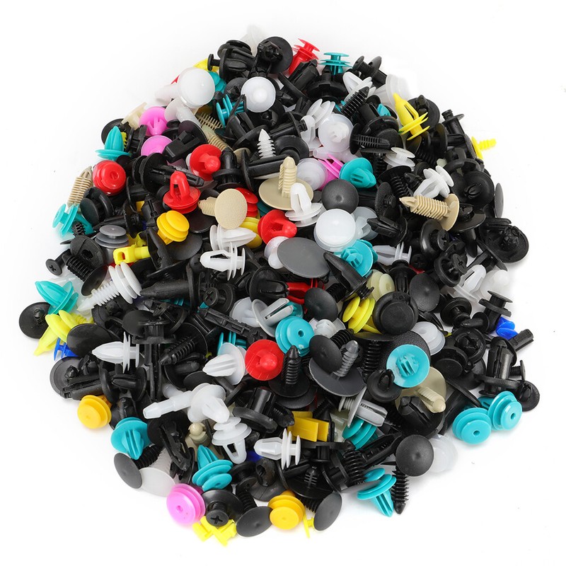 500pcs Clips Car Plastic Push Pin Rivet Trim Moulding Fastener Screwdriver USA gallery