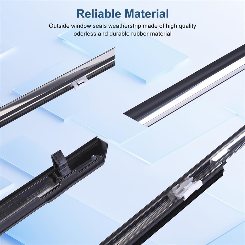 4Pcs Window Molding Trim Weather Strip Seal Strip for Toyota Camry 2002-2006 gallery