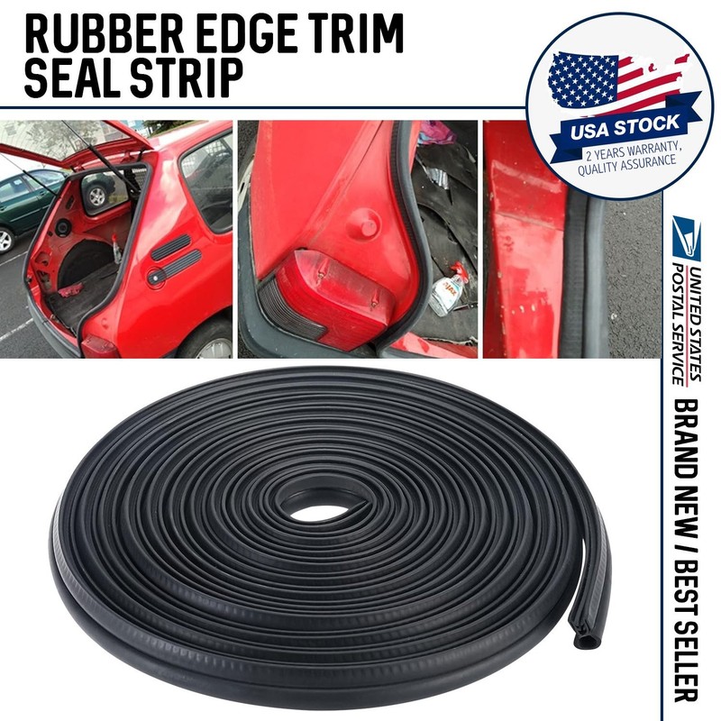4m U Shaped Trim Moulding Weatherstrip Seal Strip Car Around Door Edge Rubber