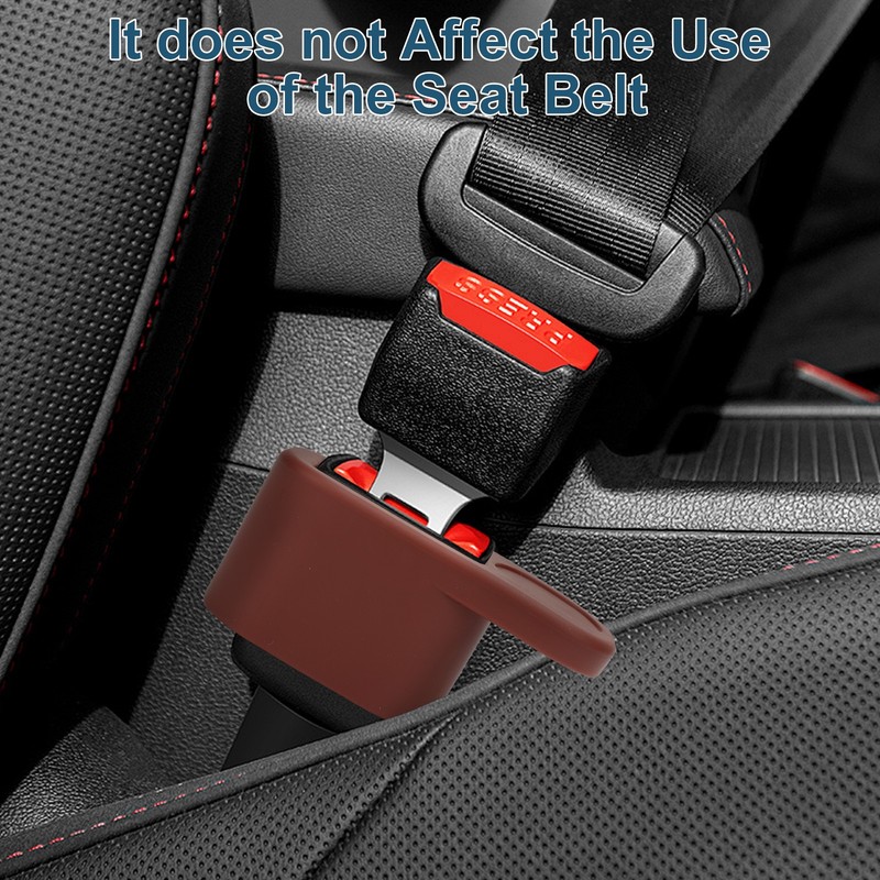 3PCS Silicone Seatbelt Buckle Holder Booster Rear Seat Easy Access Car Accessory gallery