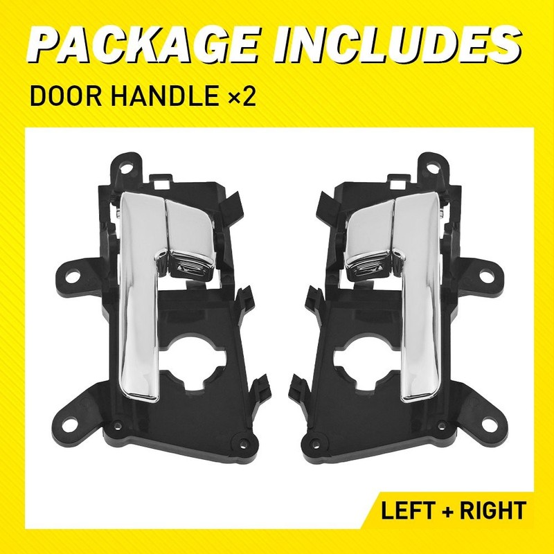 Front L/R Interior Inner Door Handle 2Pcs Fits Kia Optima 2011-2013 Black&Chrome gallery