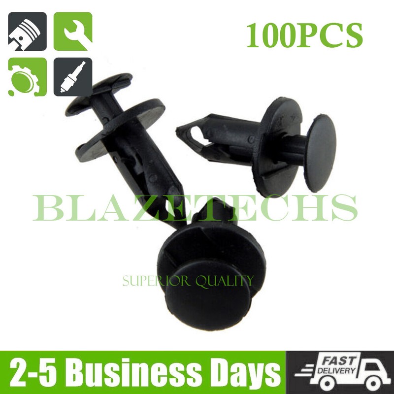 100pc Retainer Clip Push Pin Clip Fit For Chevrolet Cadillac Hummer Saturn GMC