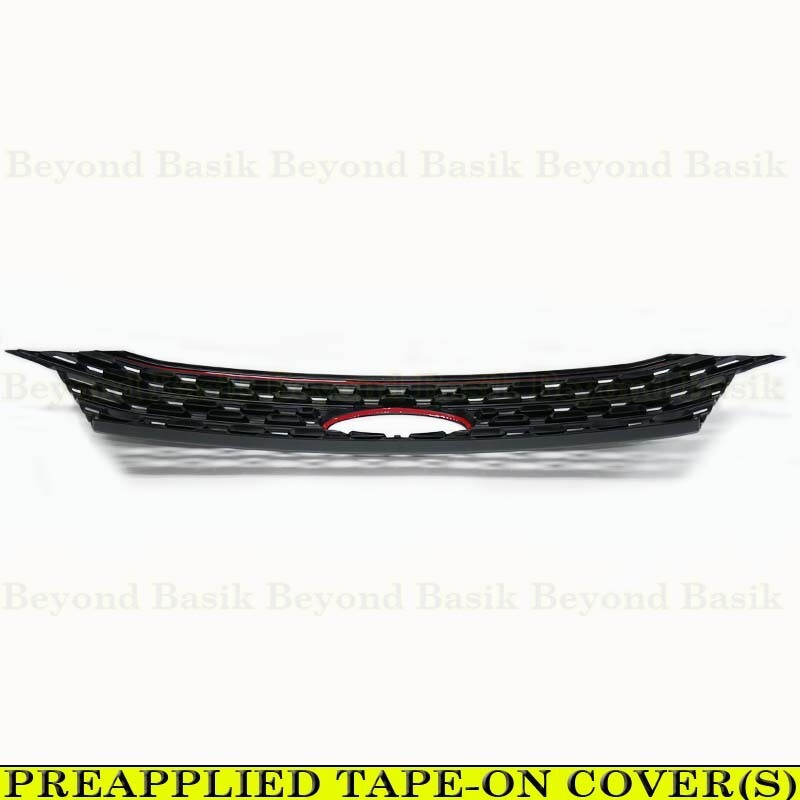 2020-2024 Ford Explorer XLT & BASE MODELS GLOSS BLACK Grille Grill COVER OVERLAY gallery