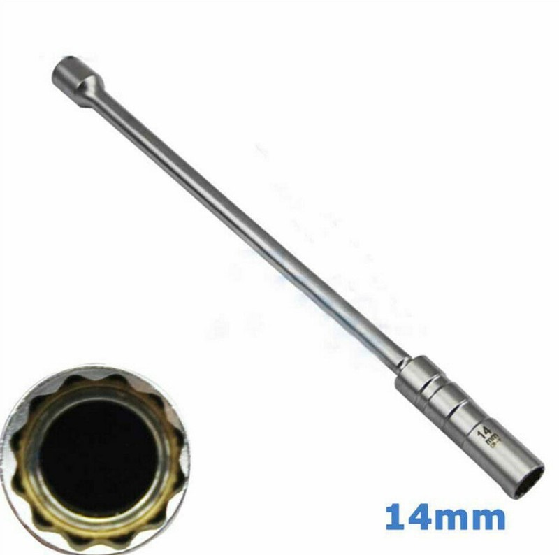 305mm Universal 14mm 3/8″ Drive Thin Wall Joint Spark Plug Socket Removal Tool