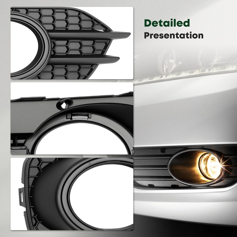 Pair Set of 2 Fog Light Covers Front Driver & Passenger Side for VW Left Right gallery