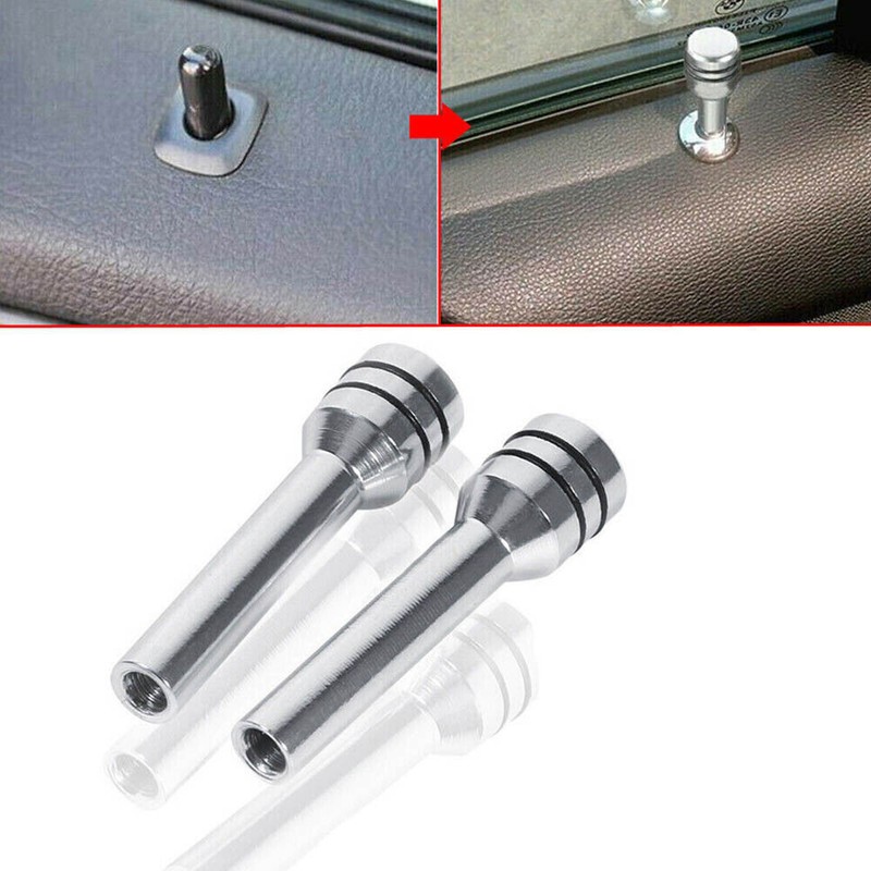 4PCS Interior Door Lock Knob Car Door Lock Pins Cover Aluminum Car Accessories gallery