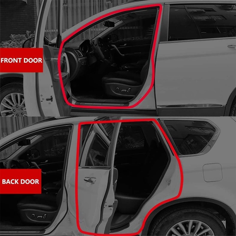 32.8FT L-Shape For Volkswagen Car Door Seal Strip Weatherstrip Edge Molding Trim gallery