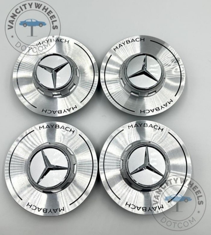 4pcs Set Silver Maybach GLS Class Wheel Hubcap X167 Mercedes Benz A0004003600