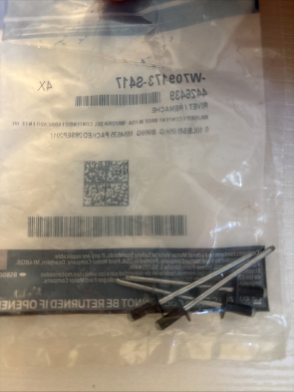 New Genuine Ford Blind Rivet W709173S417 Pack Four OEM Fastener Automotive gallery