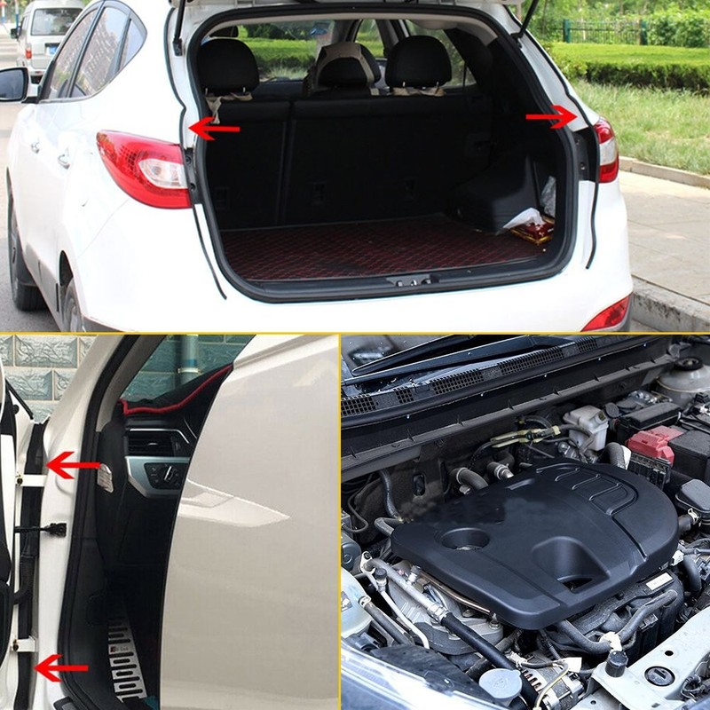 5M L-Shape Car Door Strip Seal Hood Trunk Edge Rubber Weatherstrip Moulding Trim gallery