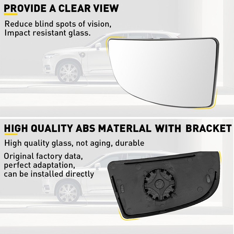Driver Side Lower Mirror Glass Assembly For 2015-2022 Ford Transit-250 1-5x gallery