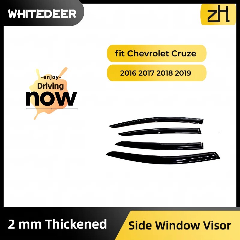 Fits For 2016-2019 Chevrolet Cruze Side Window Visor Sun Rain Deflector Guard gallery