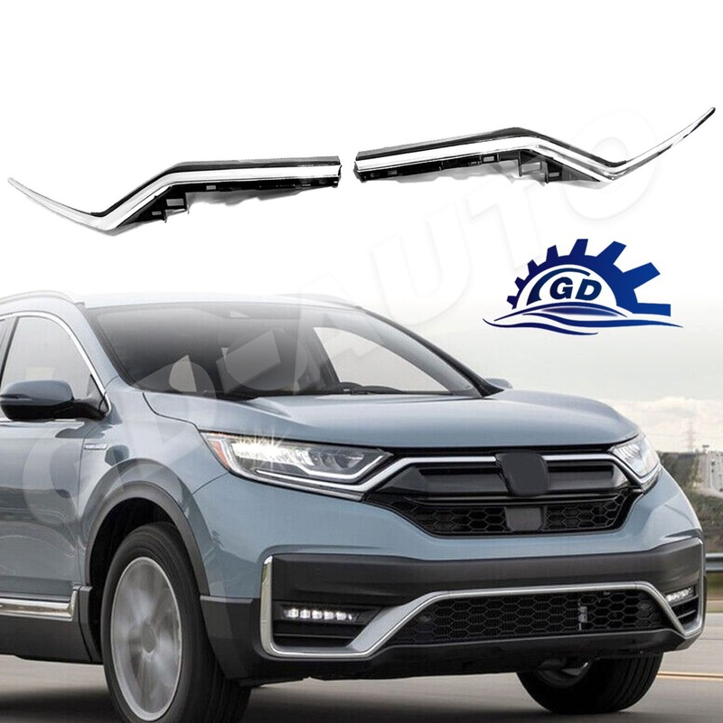For Honda CR-V CRV 2020-2022 Chrome Front Grille Decor Headlight Trim Molding