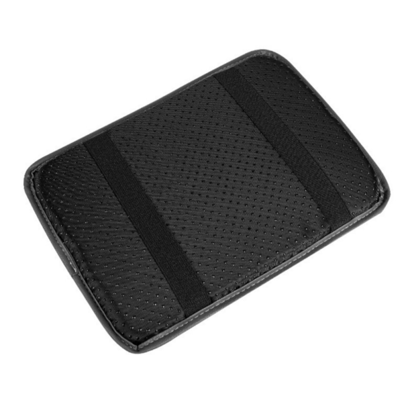 Black Car Center Console Pad Leather Arm Rest Box Cover Protector Cushion Pad US gallery