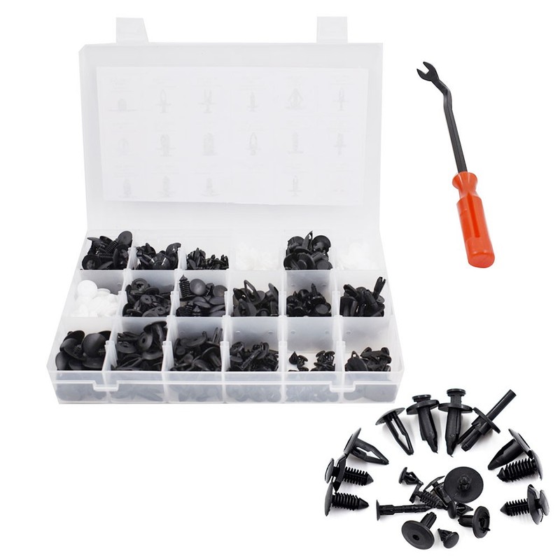 415Pcs Car Retainer Clips Auto Fasteners Push Trim Clips Pin Rivet Bumper Kit
