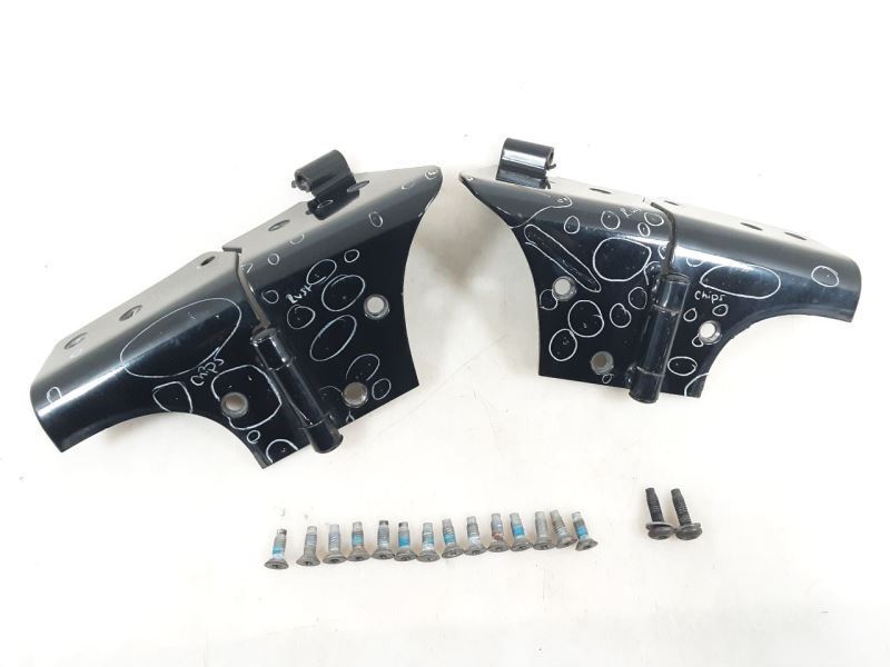 Jeep TJ Wrangler Windshield Hinges PX8 Black 1997 2002 2003 2004 2005 2006 74881