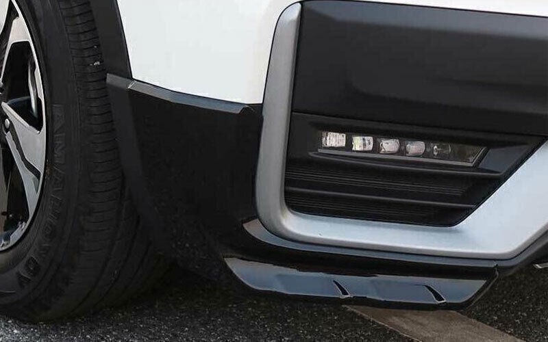 For Honda CRV CR-V 2020-2022 Glossy Black Front Bumper Side Spoiler Apron Guard gallery