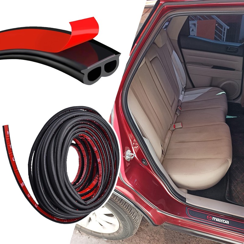 10M B-shaped Hood Trunk B-pillar Weatherstrip Rubber Sealed Customized For Honda