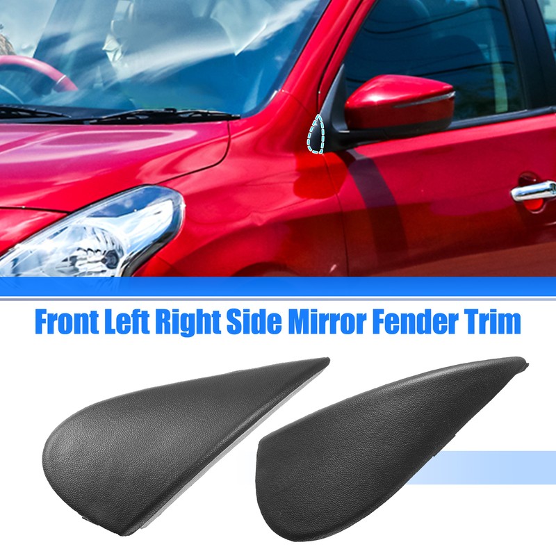 1 Pair Left Right Mirror Corner Triangle Fender Cover for Nissan 96318-3BA0A gallery