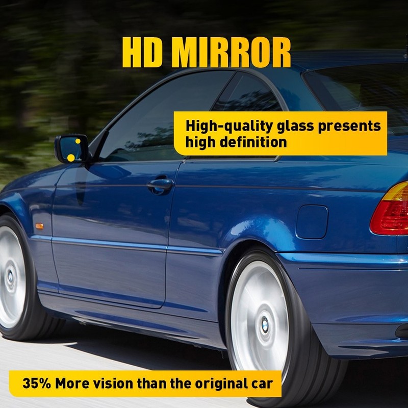 For BMW 325Ci 330Ci 01-06 Left Heated Blue Mirror Glass Direct Replacement 1-5X gallery