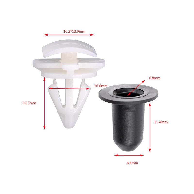 5SET Car Outside Door Fender Molding Trim Clips for Volkswagen Tiguan gallery