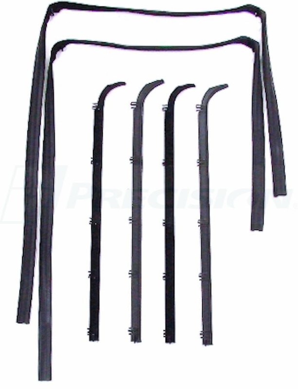 1983-1988 Ranger Bronco II Window Wipes Glass Run Channel Kit Vent Window Models