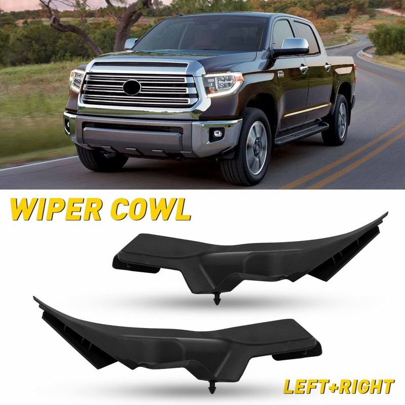 For Toyota Tundra 14-21 Front Windshield Wiper Side Cowl Extension Cover Trim 2x