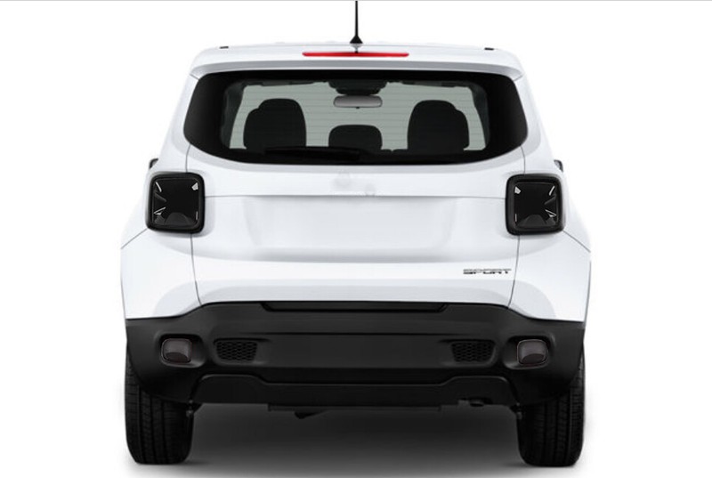 Rear Light+Tail Fog Lamp Cover Trim Kit For Jeep Renegade 2015-2018 Smoked Black gallery