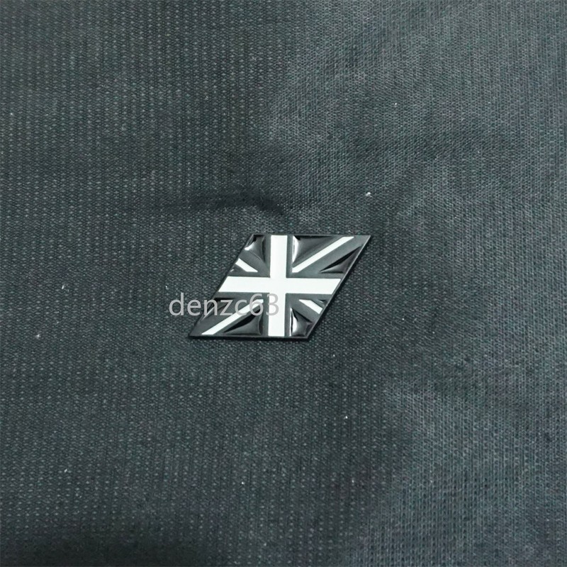 3x Black Matte UK Flag Gray Metal Union Jack Decal Badge Emblem Sticker Motor V8 gallery