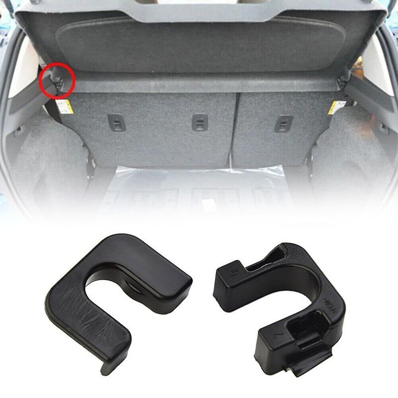 2 PCS Rear Boot Trunk Cover Parcel Shelf Clips Auto Accessories For Ford gallery